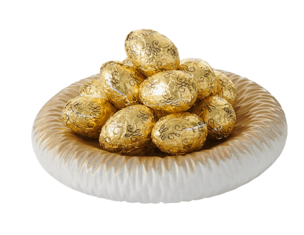 Little eggs (Gold) - Praline & milk chocolate (100g/3.5oz bag)