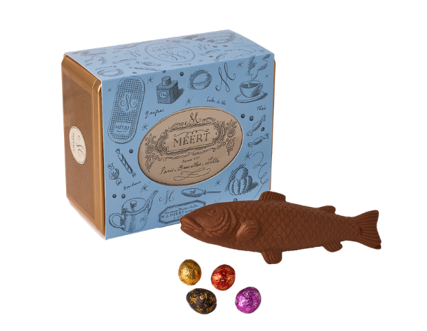 Milk chocolate Easter Fish (metal box)
